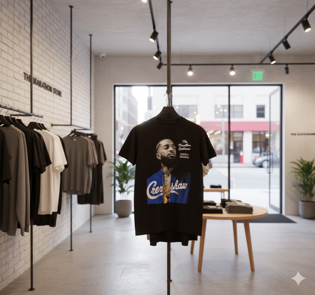 Nipsey Hussle Crenshaw Marathon Continues Memorial T-Shirt - T323 gallery