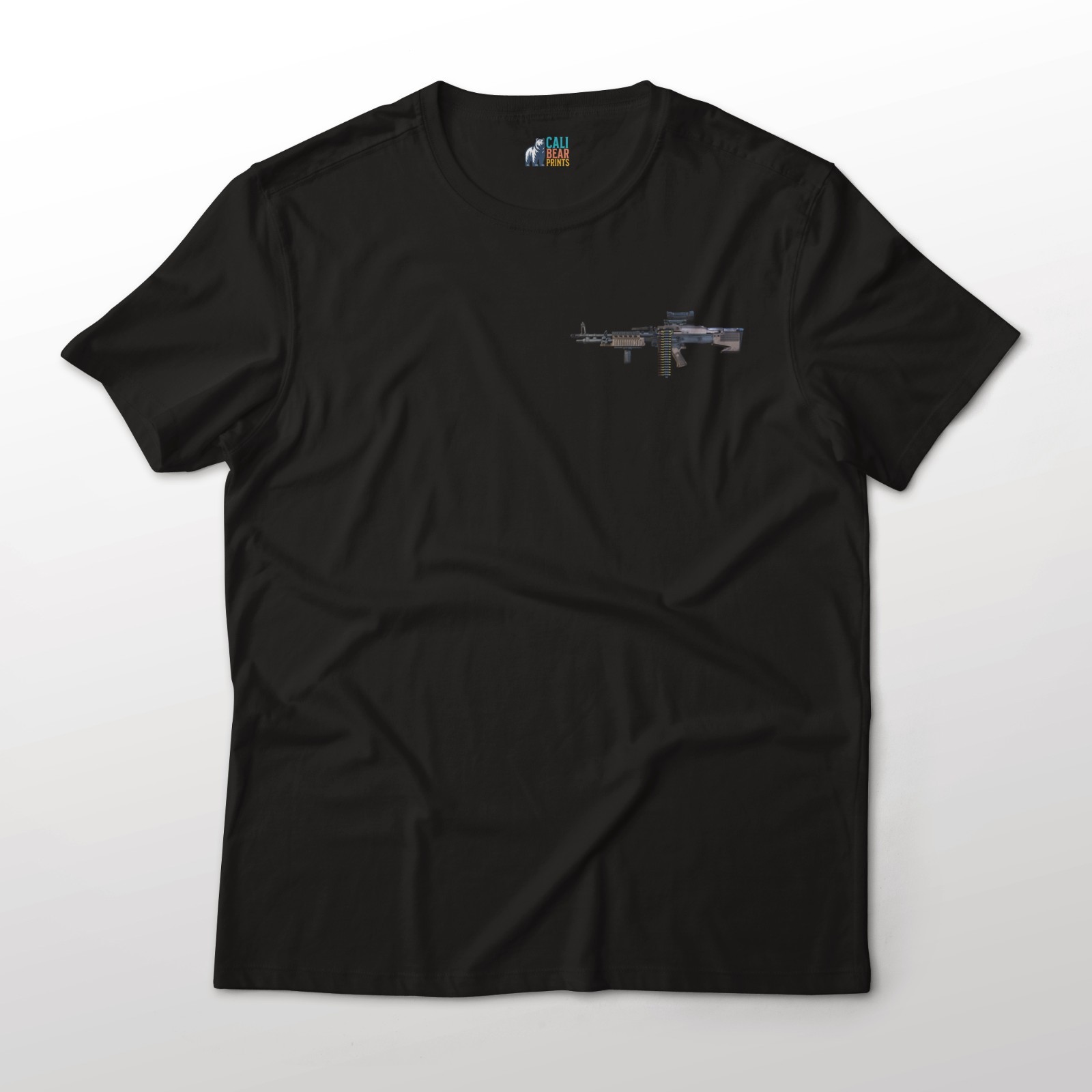 M60E6 Modernized General Purpose Machine Gun Gun Art Chest Graphic T-Shirt gallery