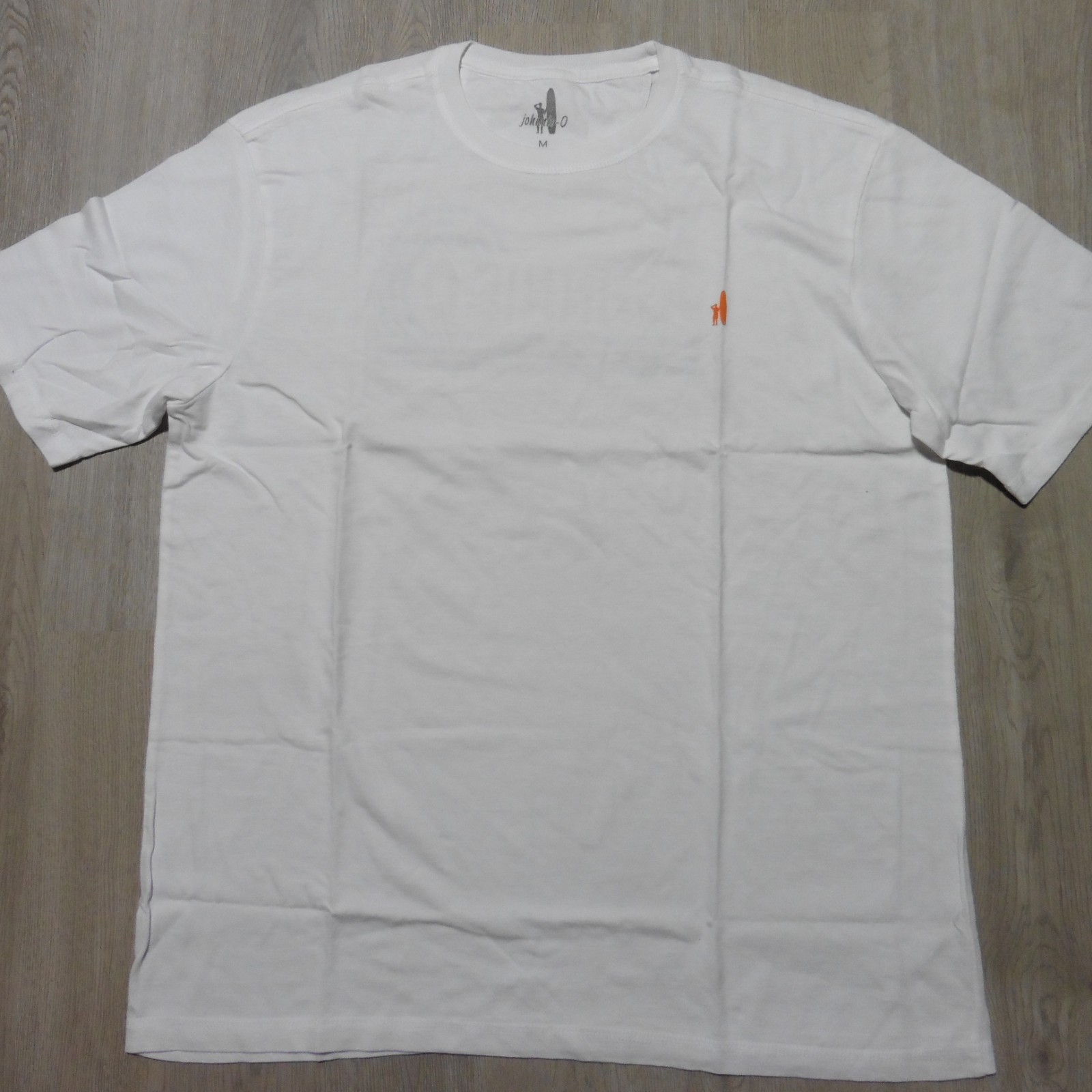 JOHNNIE-O Mens M MEDIUM T SHIRT WHITE BLUE ORANGE DALE 2.0 GOLF gallery