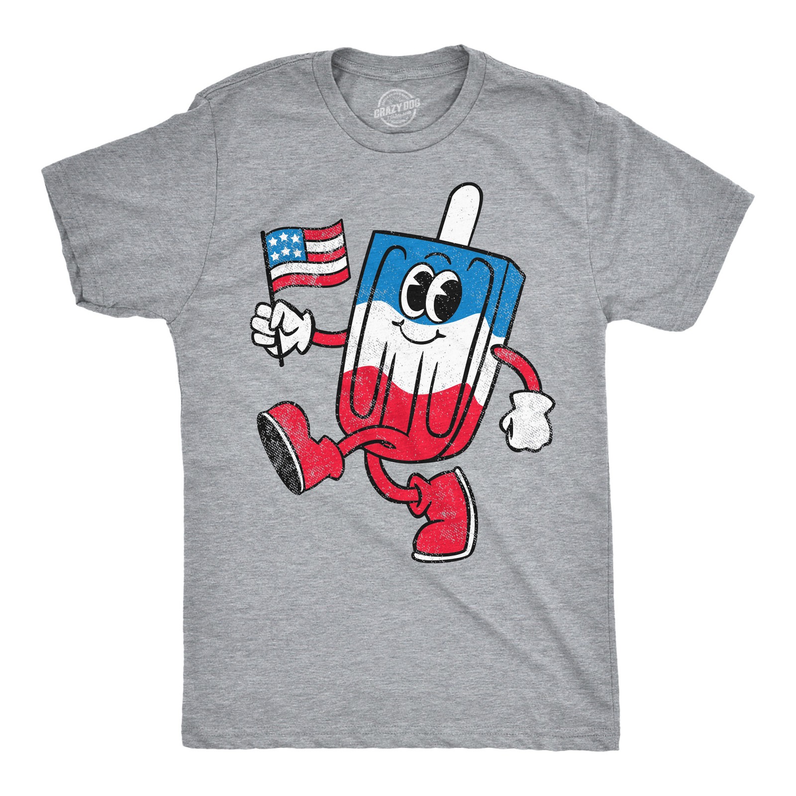 Mens Funny T Shirts USA Popsicle Sarcastic Fourth Of July Graphic Novelty Tee gallery