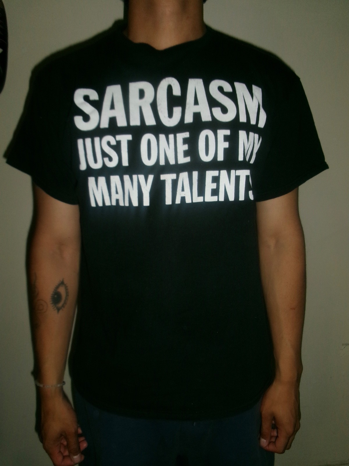 Sarcasm Just One Of My Many Talents Funny Graphic T-Shirt size L gallery