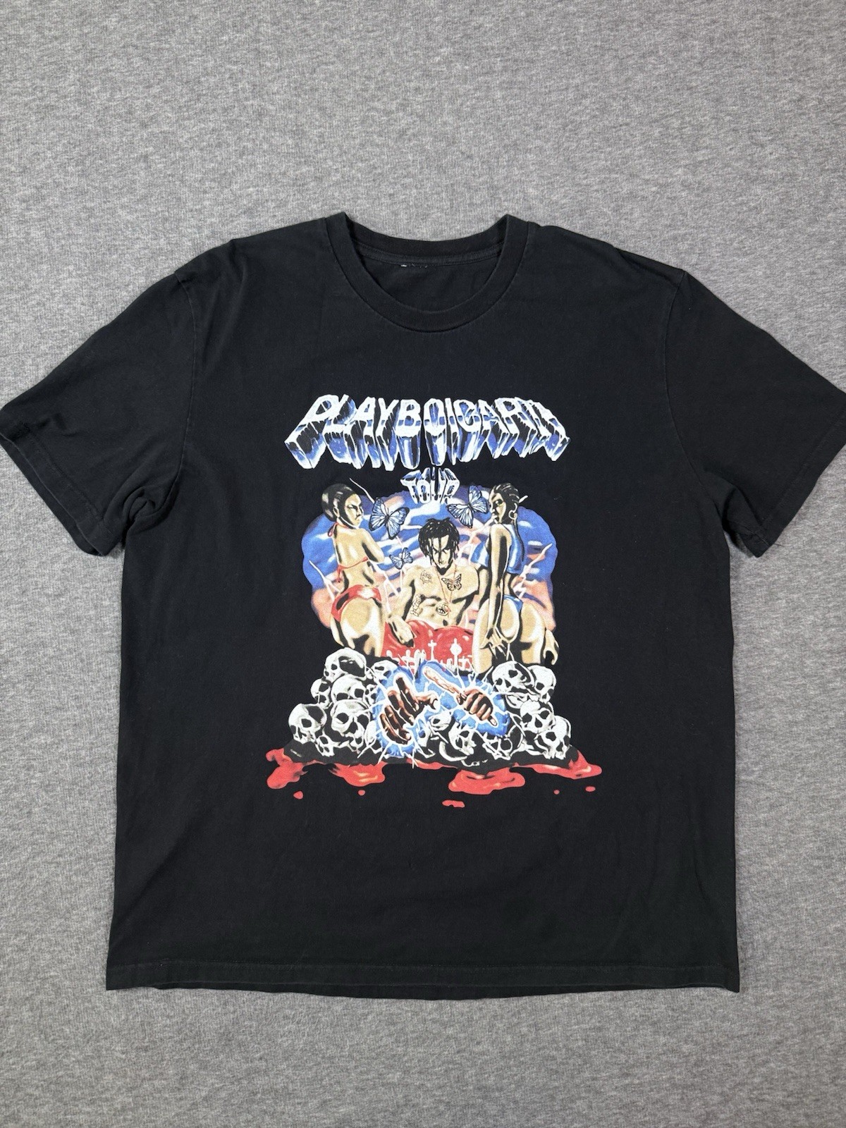 2017 Playboi Carti Self Titled Album Rap Tour SS Graphic T-Shirt - Large gallery