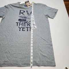 RV There Yet? Mens Camping Graphic Ultra Soft Small T Shirt Tee Grey NEW