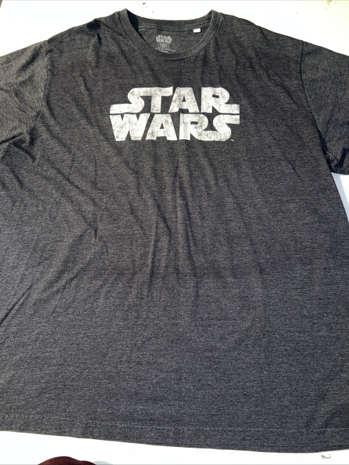 Retro Star Wars Gray T-Shirt Classic White Letters Size 4XL Fifth Sun