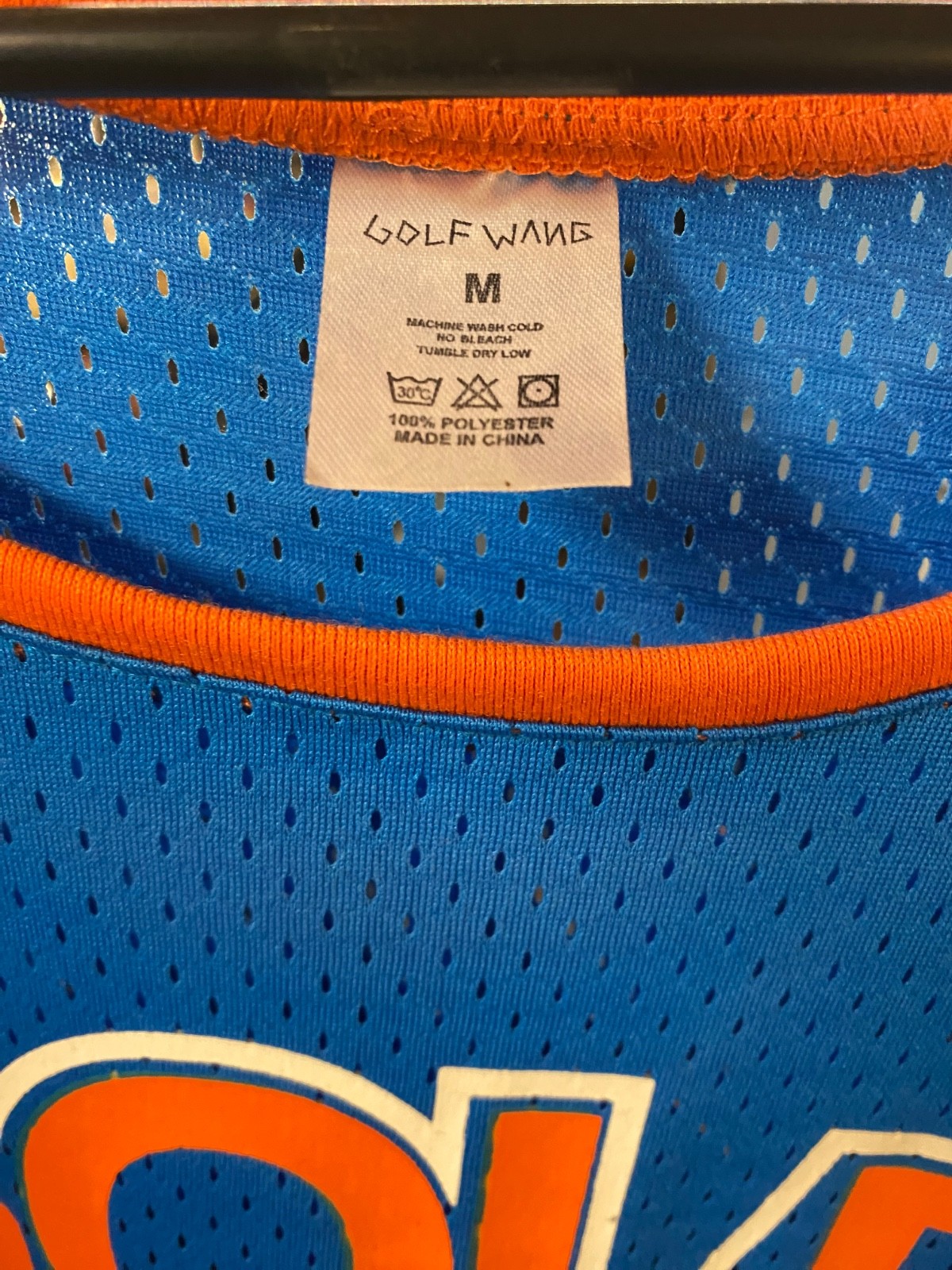 GOLF WANG Blue & Orange Medium Size Basketball Jersey (New with Tags) gallery
