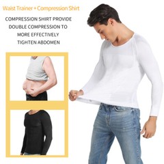 Men’s Slimming Body Shaper Vest Compression Shirt Workout Tank Tops Abdomen Slim