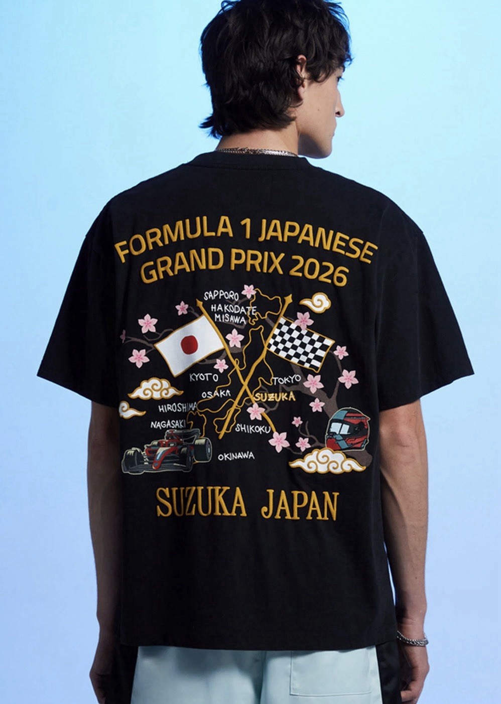 Formula 1 x Pacsun Suzuka Sakura Black T-Shirt Size Large NWT gallery