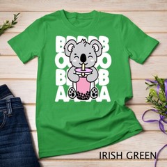 Koala Drinking Boba Cute Kawaii Bubble Tea Dark Unisex T-shirt