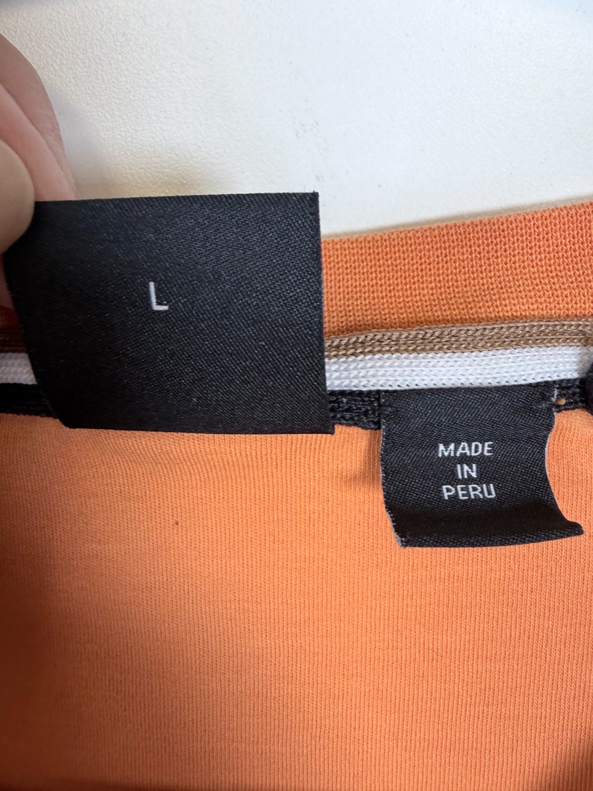 Boss Mens Crewneck Spellout Logo Statement Graphic T Shirt Orange Size Large gallery