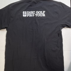 NWT Dude Men’s Black Disc Golf Pro Tour Logo Graphic Cotton T-Shirt 2XL NEW Top