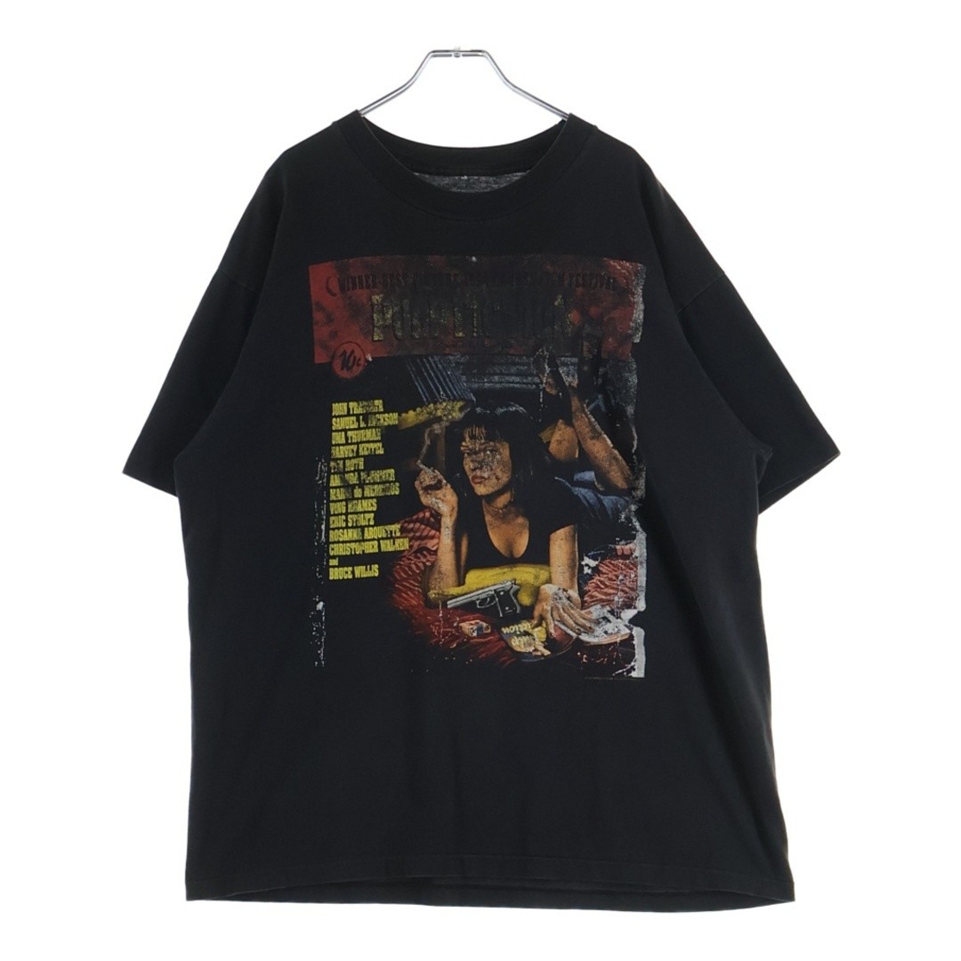 VINTAGE Pulp Fiction T-Shirt Movie Short Sleeve Black Used 219057365ccd0c8f6bcf1