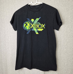 Xbox Graphic Print Logo Black Short Sleeve Crewneck T-Shirt Video Game Series