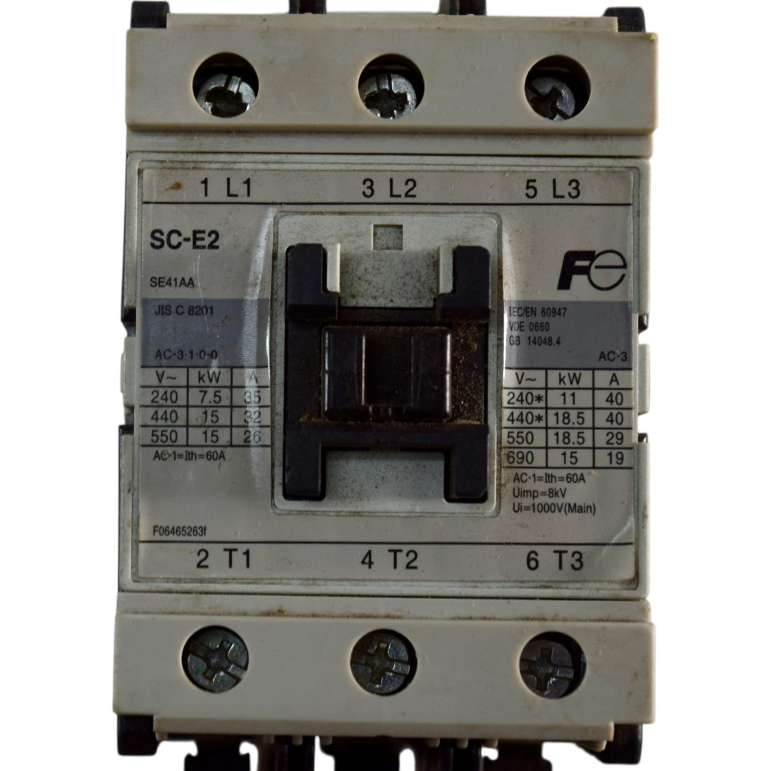 Fuji Electric SC-E2 Contactor with TK-E2 Thermal Overload Relay 24-36A 3-Pole