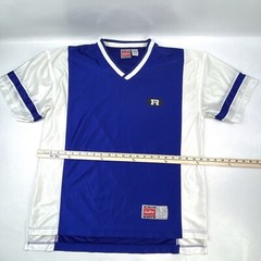 Rawlings Baseball Training Jersey T-Shirt White/Blue Sport Men’s Size L