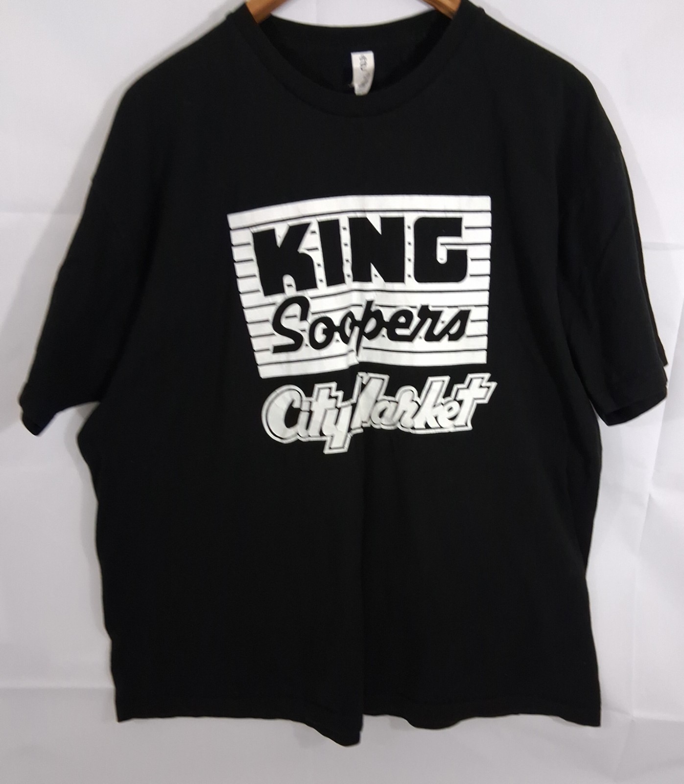 KING Soopers City MARKET Black T-Shirt Short Sleeve XXL Tultex 202 gallery