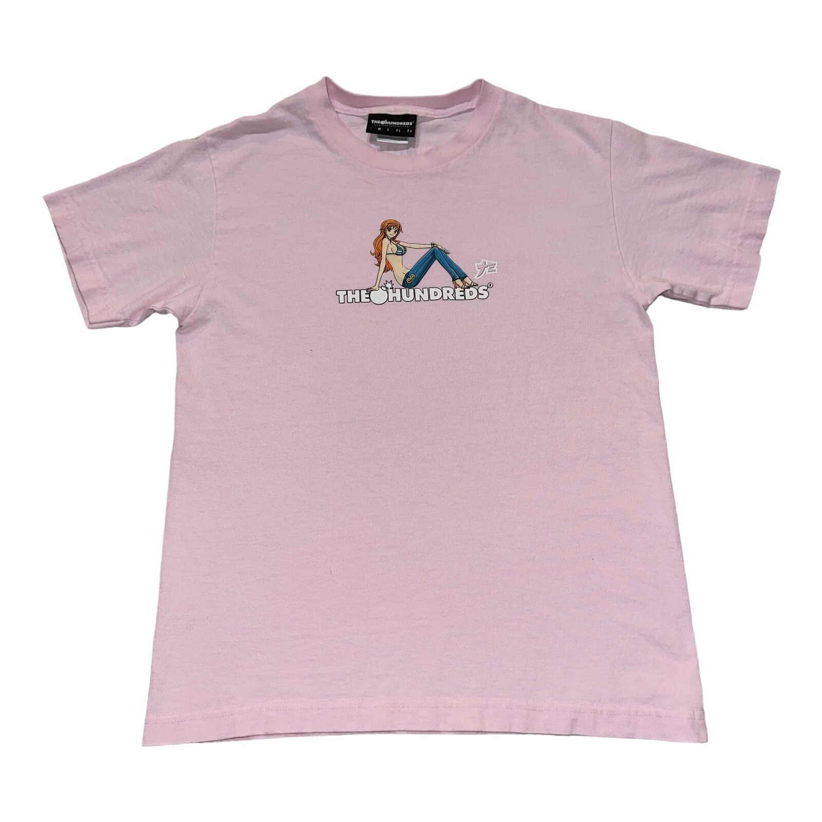 The Hundreds One Piece Anime Rare Nami T-Shirt Mens Size small streetwear collab gallery