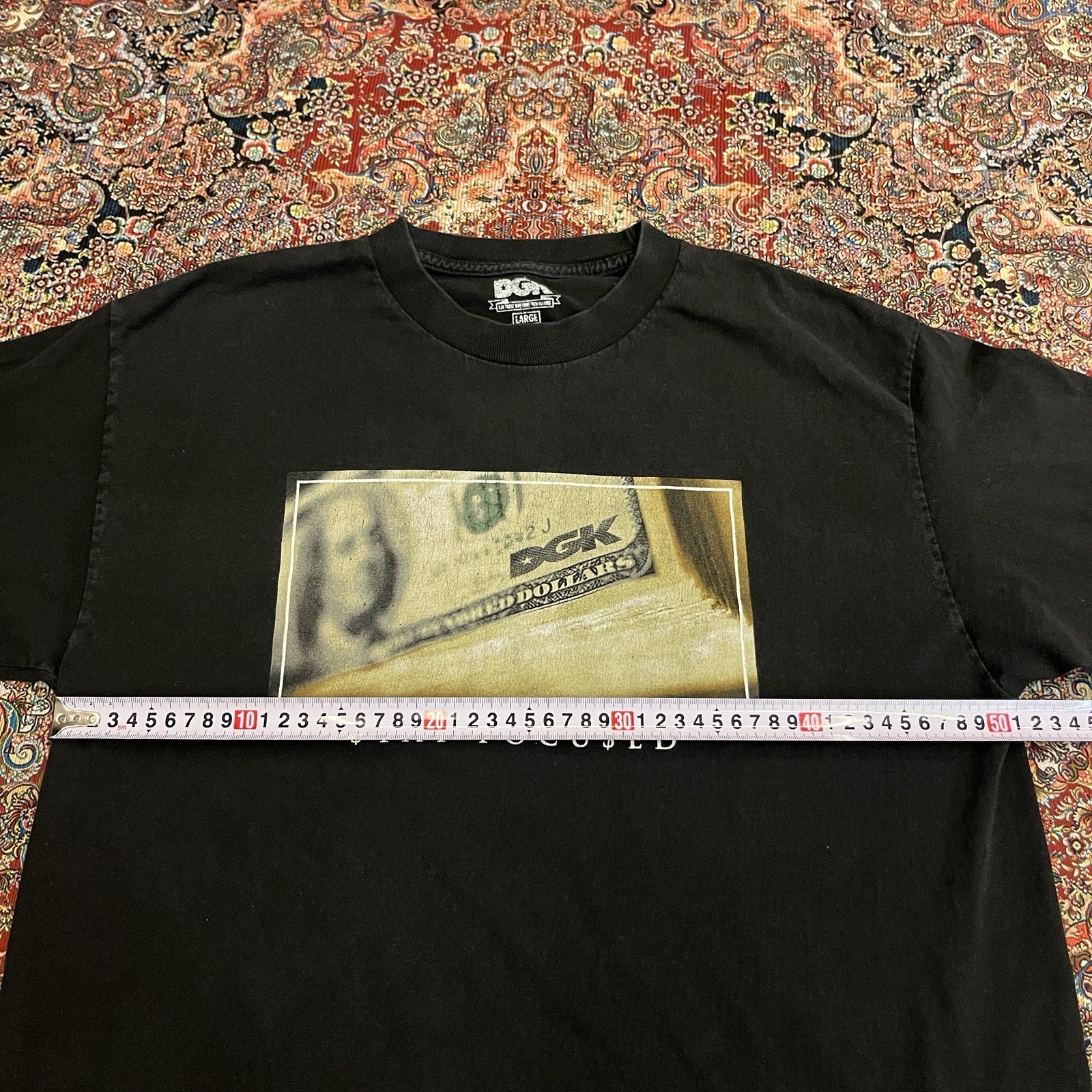Vintage DGK Skateboards T Shirt Large Stay Focused Money Graphic Black Y2K Tee gallery