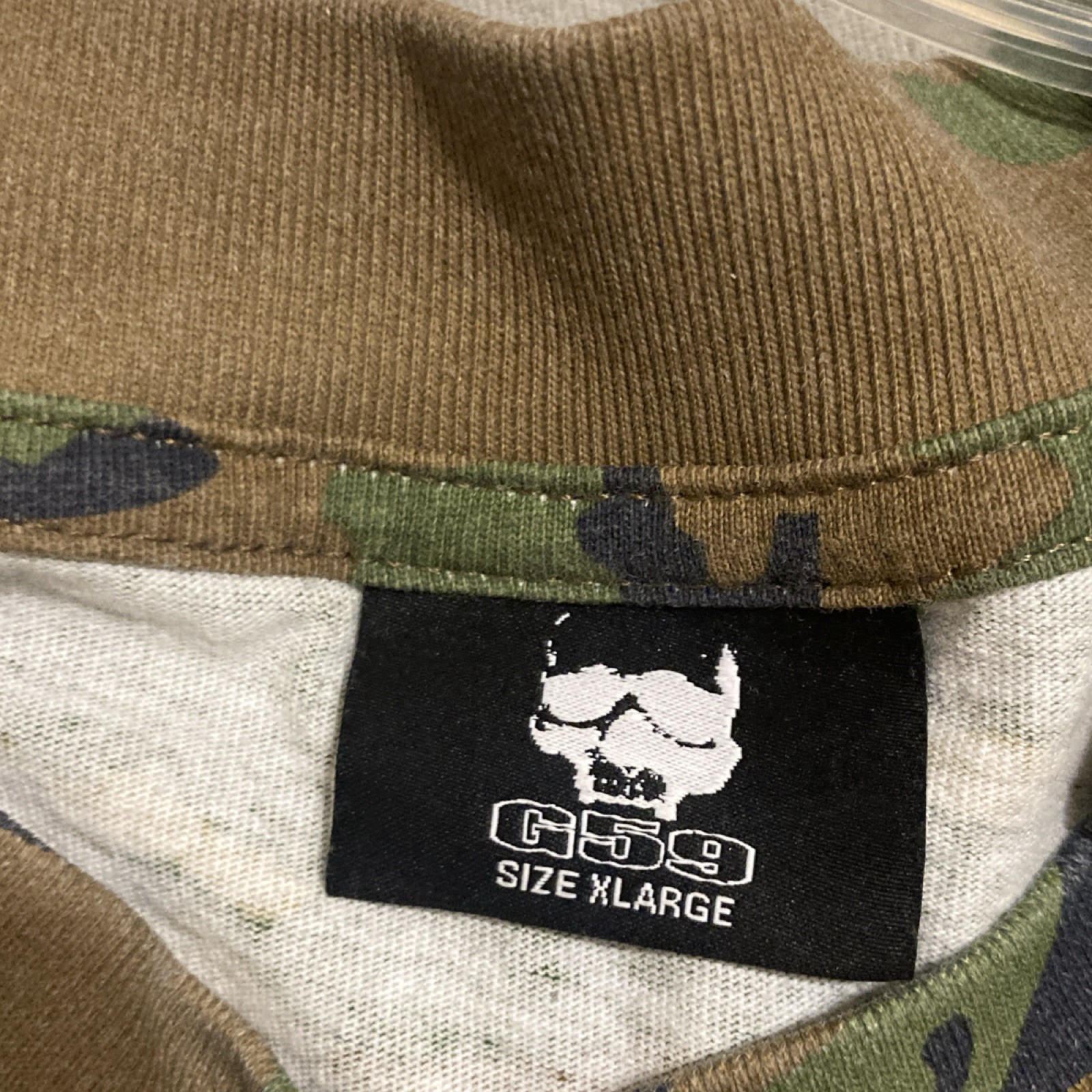 G59 Records Patches Tee Camo Size XL gallery