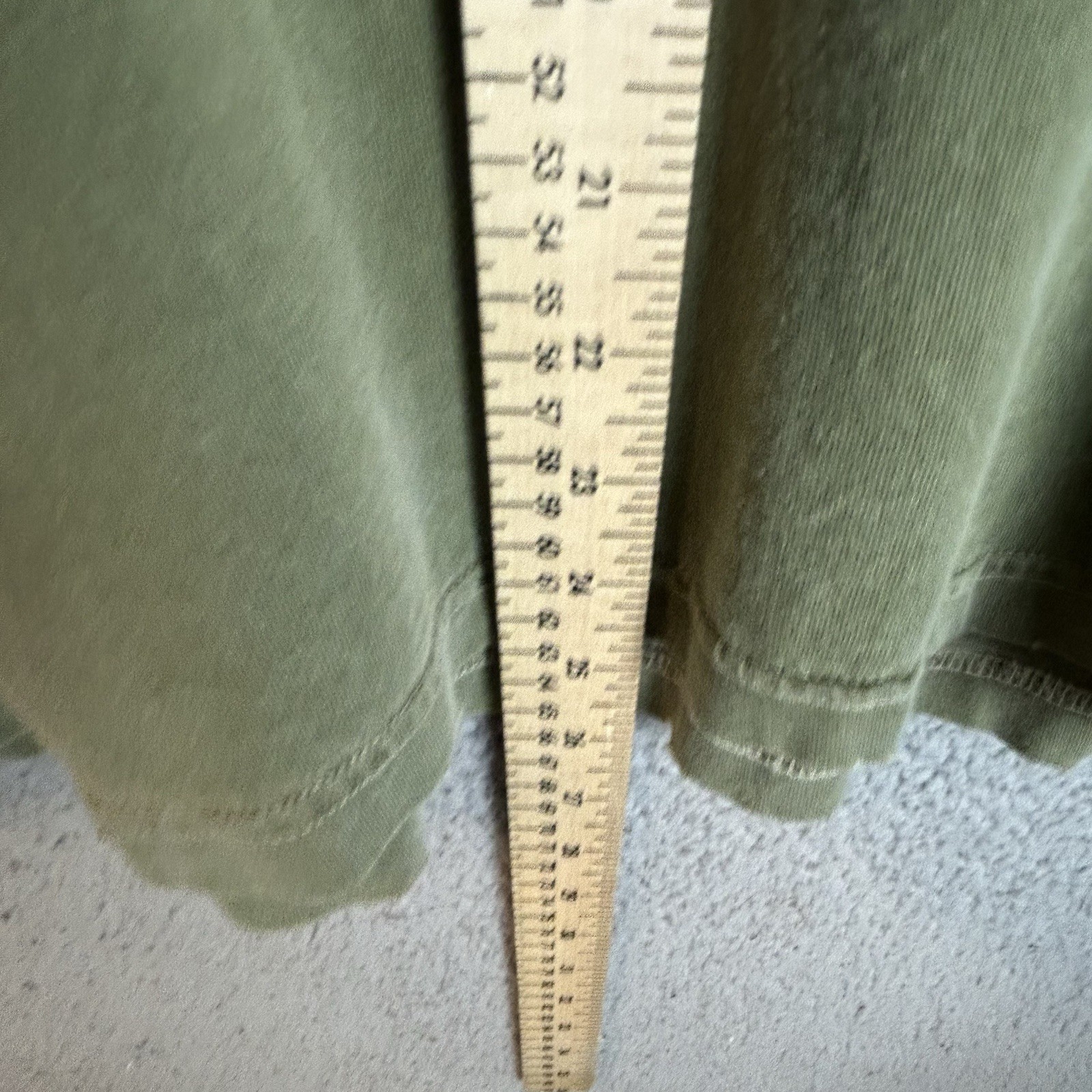 Machus Private Label Modern boxy fit Vintage Wash T Shirt Matcha Size S/M Pdx gallery