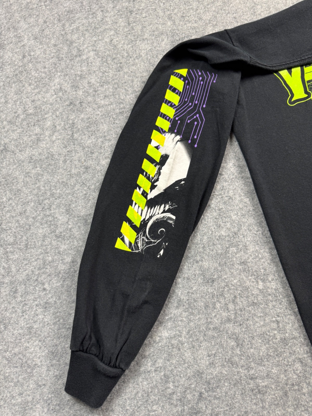 Marvel Venom Black Long Sleeve Shirt Spider-man Evil Comics MEDIUM Japanese Text gallery