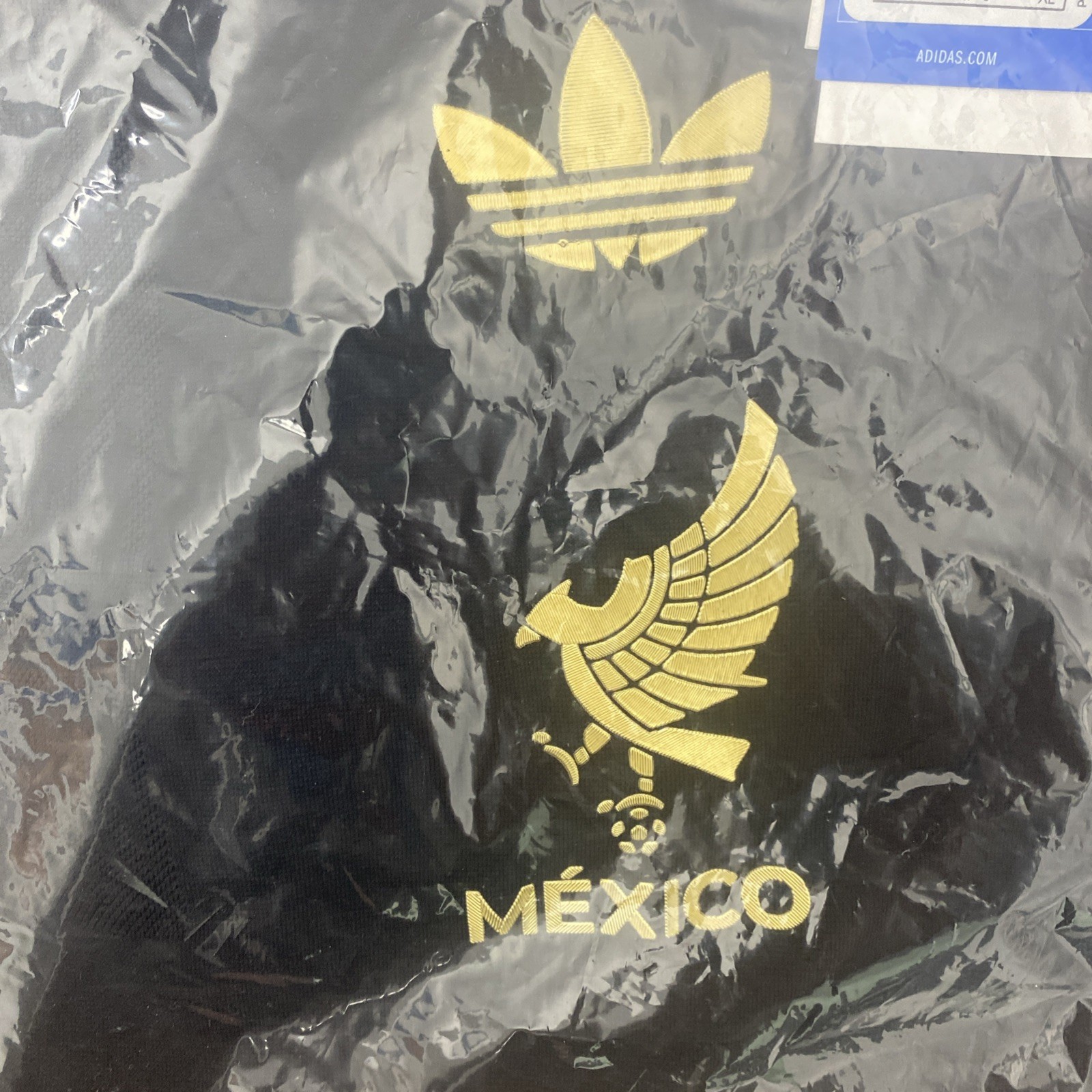 Authentic Adidas Mexico Gold Cup Black/gold 2025 Soccer Jersey Size M JF2639 NWT gallery