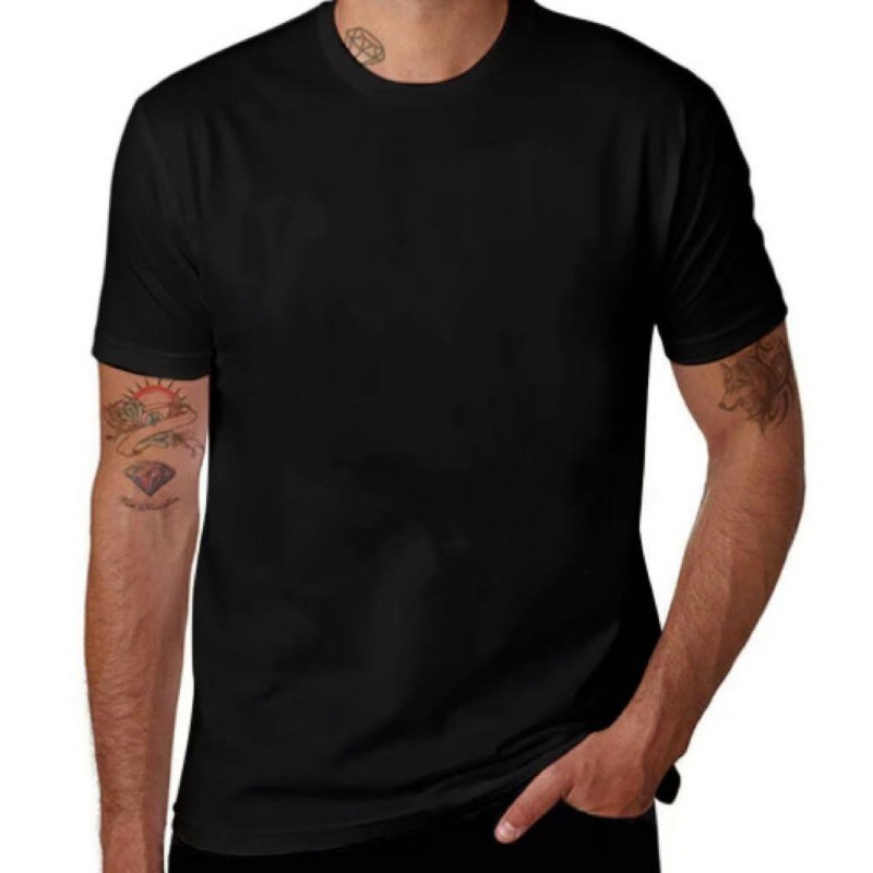 100% Cotton T-Shirt Unisex Men's Basic Plain Blank Crew Tee Tops Adult Shirts gallery