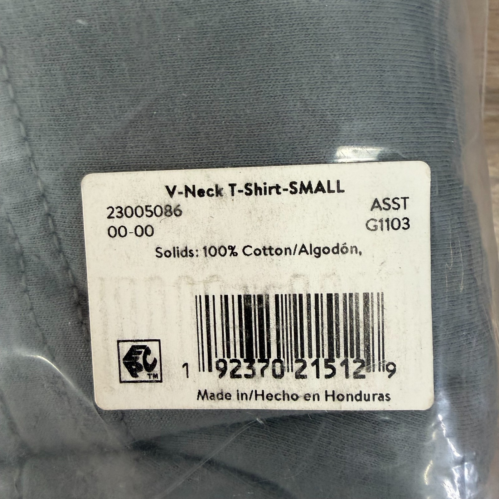 George Mens V-Neck Tee 6-Pack Tag Free Long Length Size S gallery