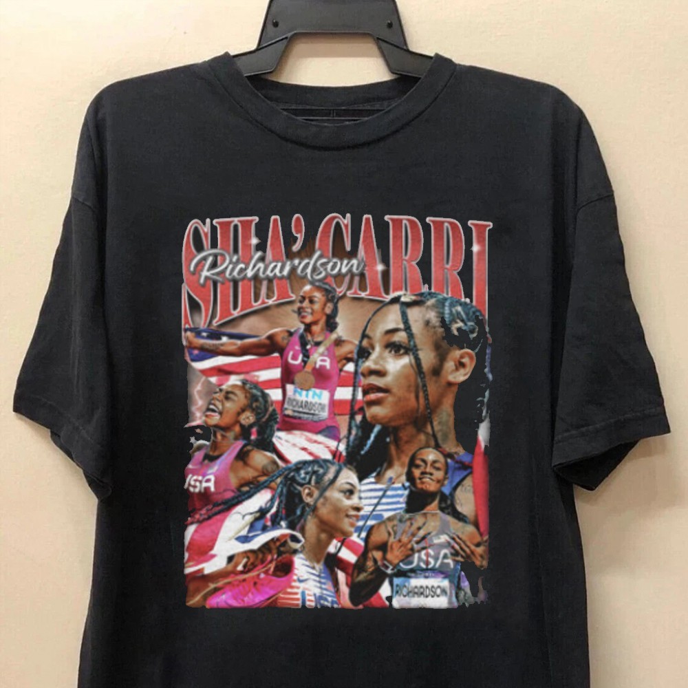 Retro Sha'Carri Richardson Tee, Sha'Carri Richardson Cool Girl Tee, Black Girls gallery