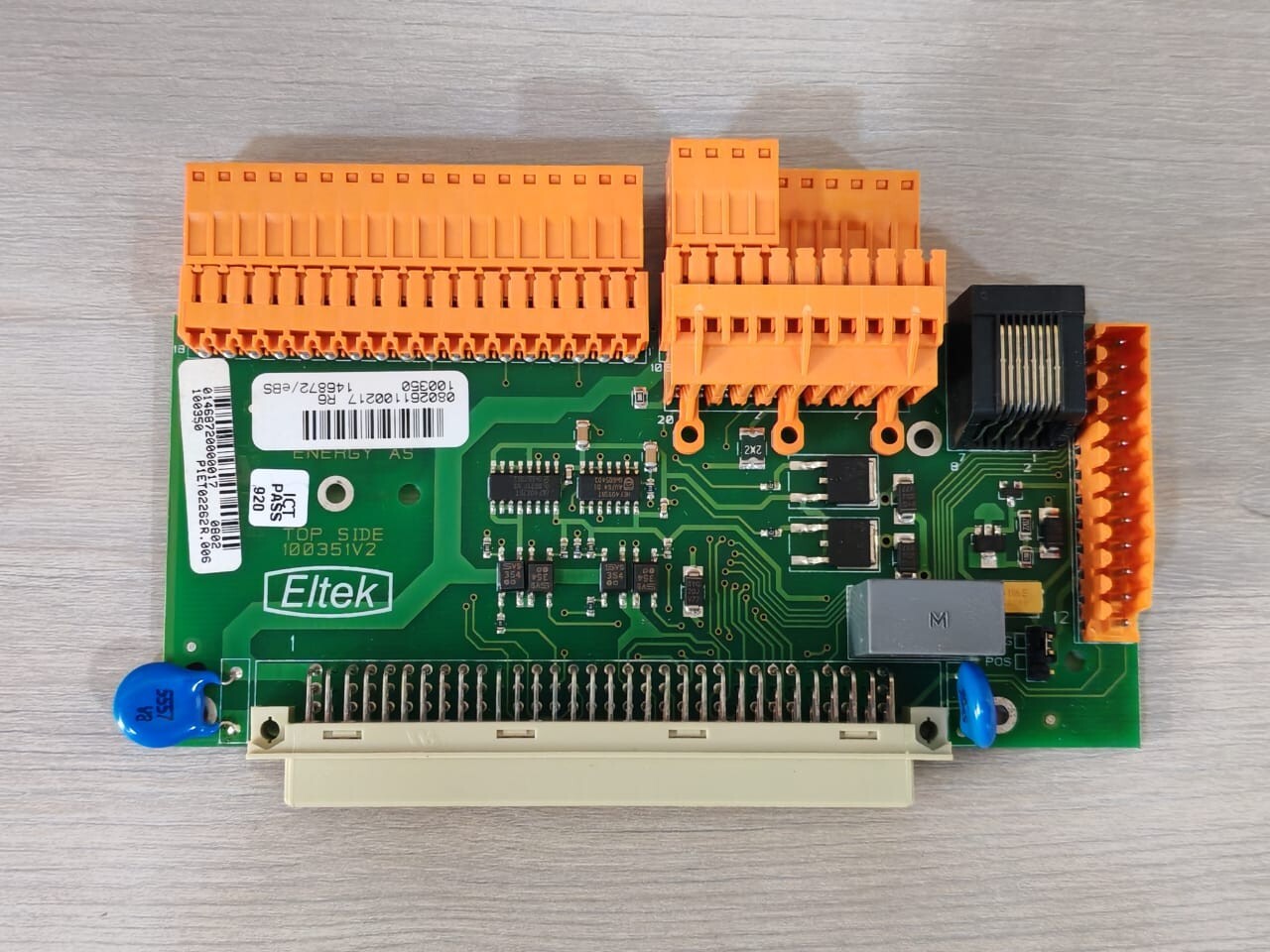 Eltek 100351v2 MCU Interface Card with Broken Part – New Without BOX