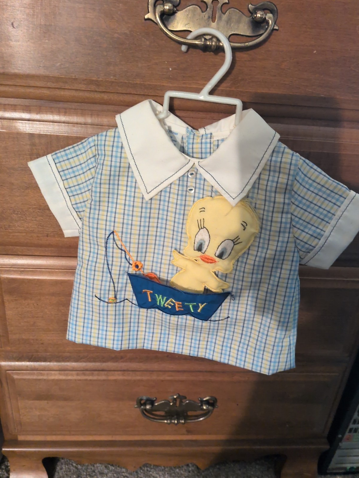 Vintage Tweety Looney Tunes Baby Shirt 0 To 3 Months Old 1977