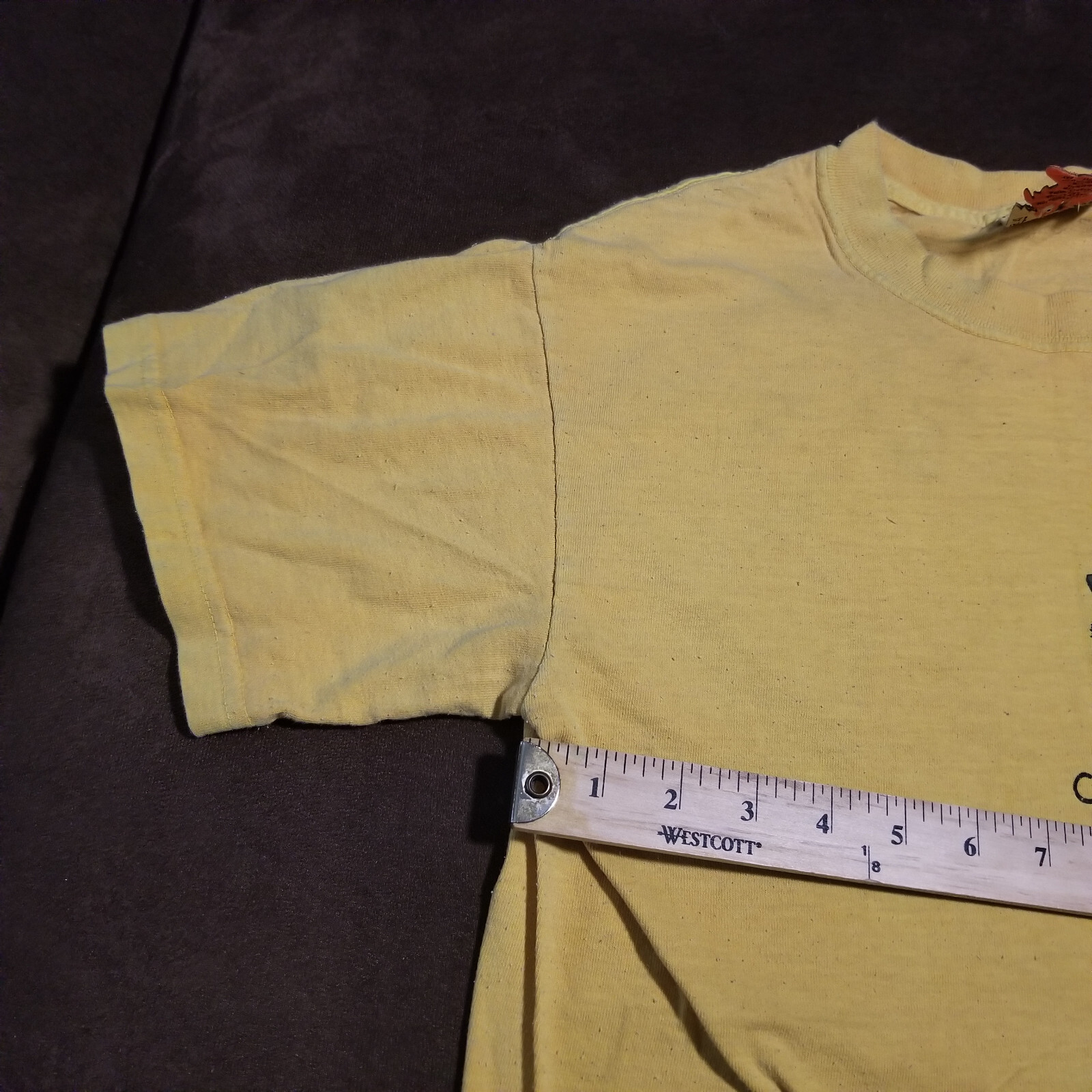 VTG PIRANA JOES T-SHIRT COZUMEL 03 UNIQUE TAG FISH HANGTAG GARMENT DYE SMALL gallery