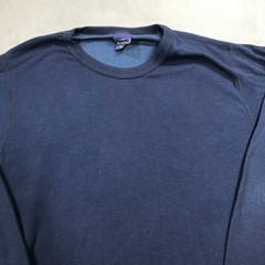 Vintage Duofold Wool Blend Thermal Dual Layer Long Sleeve Shirt Mens L Blue *