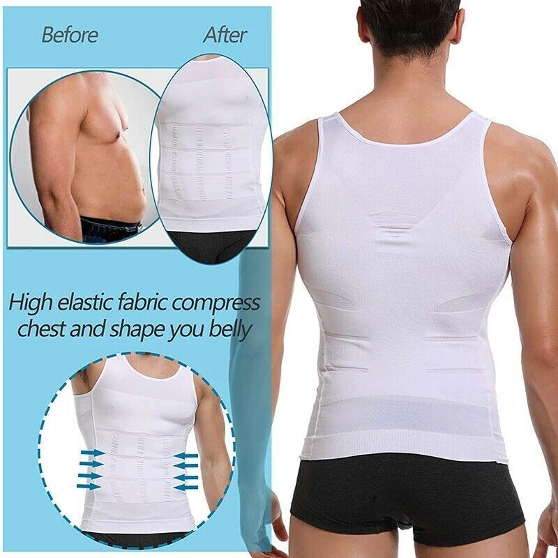 Men Cooling Weighted Workout Shaping Vest Weight Loss Slim Sleeveless Tank Top gallery