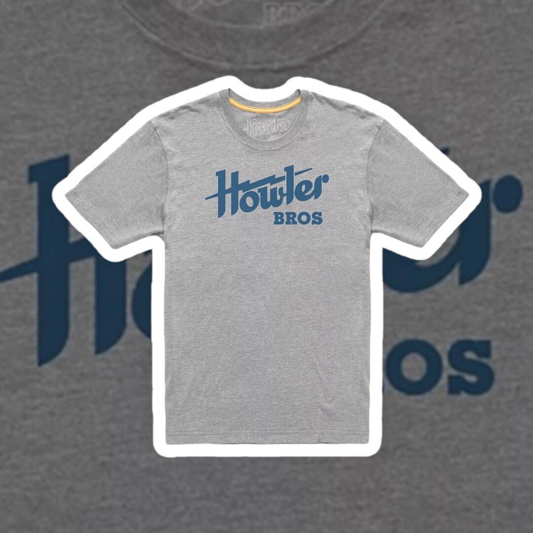 NEW Howler Bros Men’s Logo Select T Howler Electric Shirt 50/50 Size 2XL Grey gallery