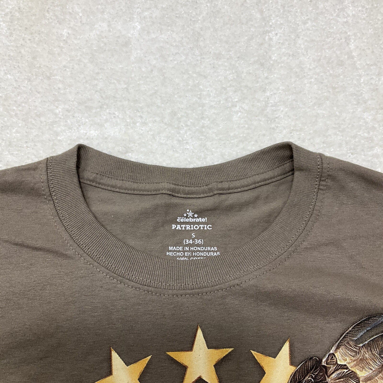 Way To Celebrate Patriotic Mens Size S 34-36 These Colors Dont Run T-Shirt Brown gallery