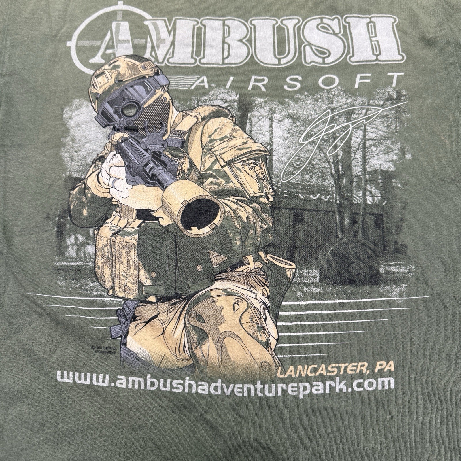Ambush Airsoft Tactical Group T-Shirt Small Short Sleeve Airsoft Combat 2012 gallery