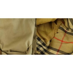 Burberrys Trench Coat Nova Check Lining Vintage Beige Belt Womens