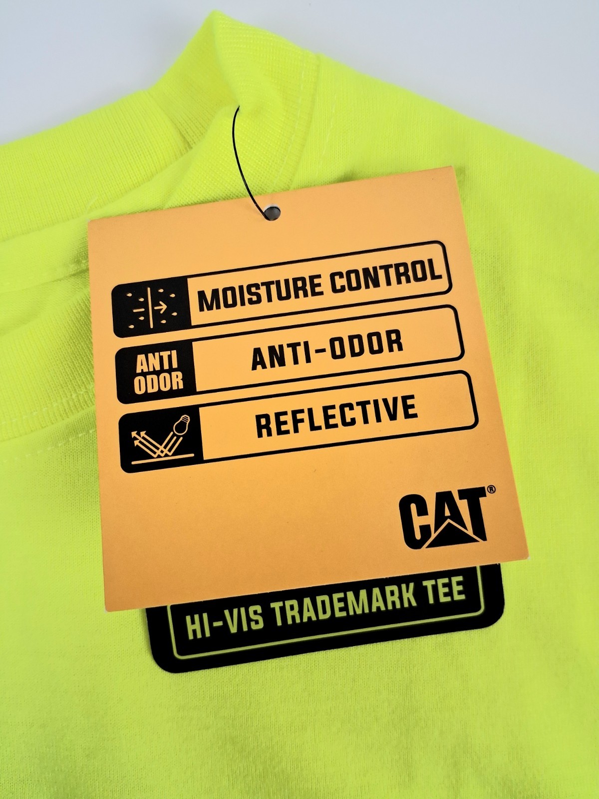 New- 5 Pack Catapiller CAT Trademark Hi-Viz Hi Visibility Tee Shirt Size Medium gallery