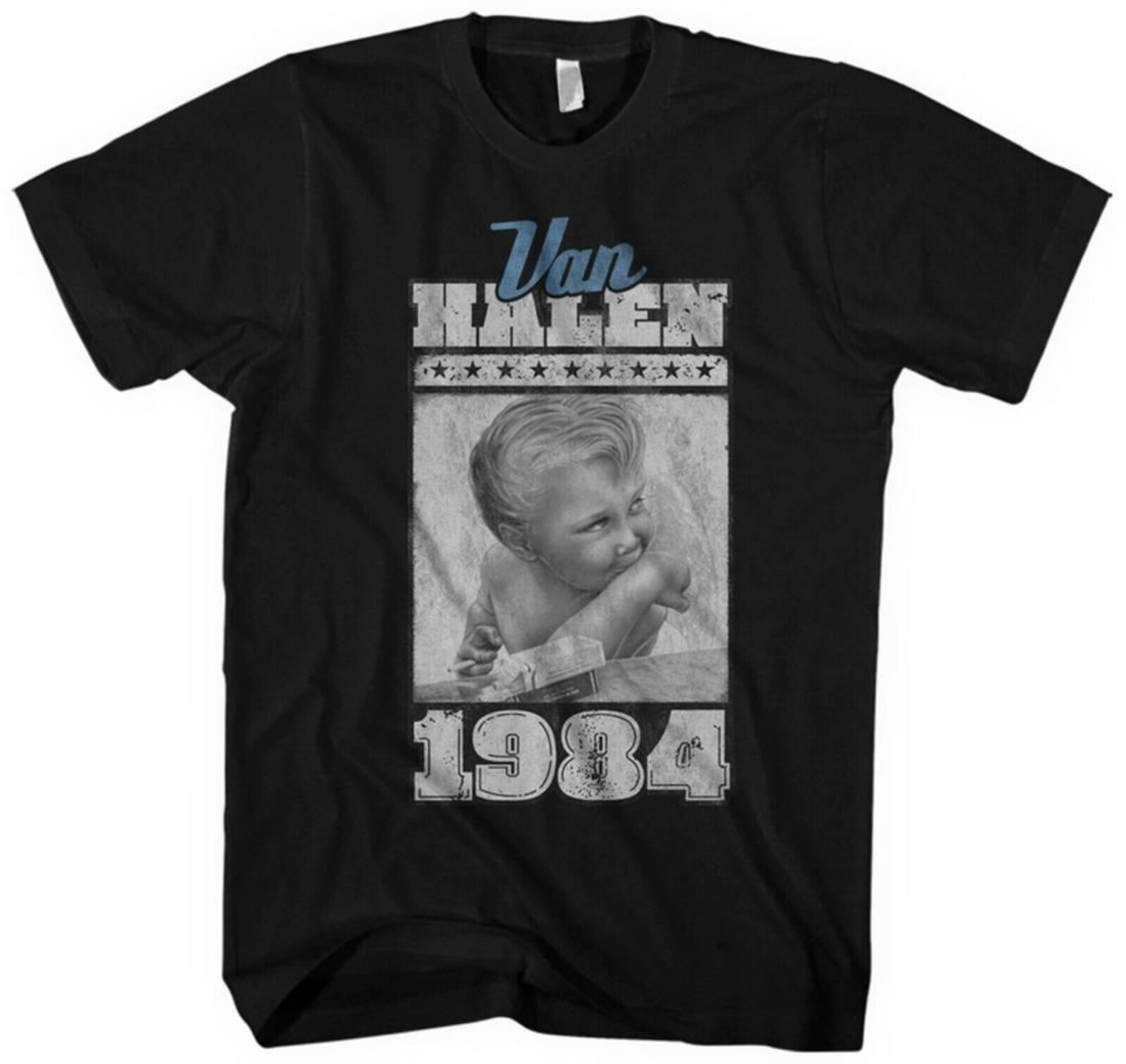 VAN HALEN cd cvr 1984 VINTAGE SMOKING ANGEL BABY Official SHIRT XXL New II diver gallery
