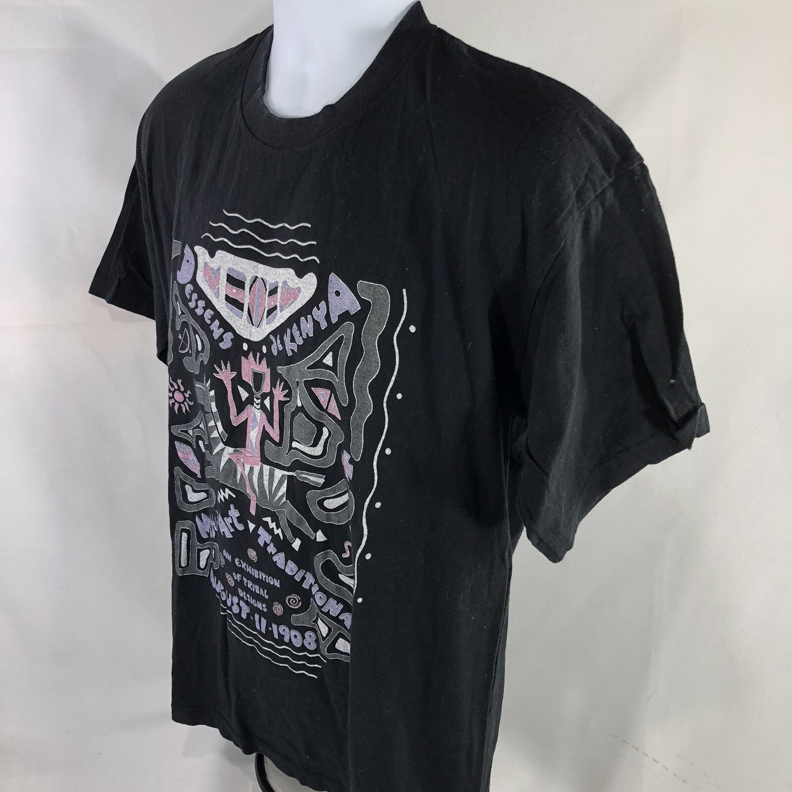 VTG Dessens De Kenya Musee D’Art Museum by Blondie & Bruno Shirt USA Made Stitch gallery