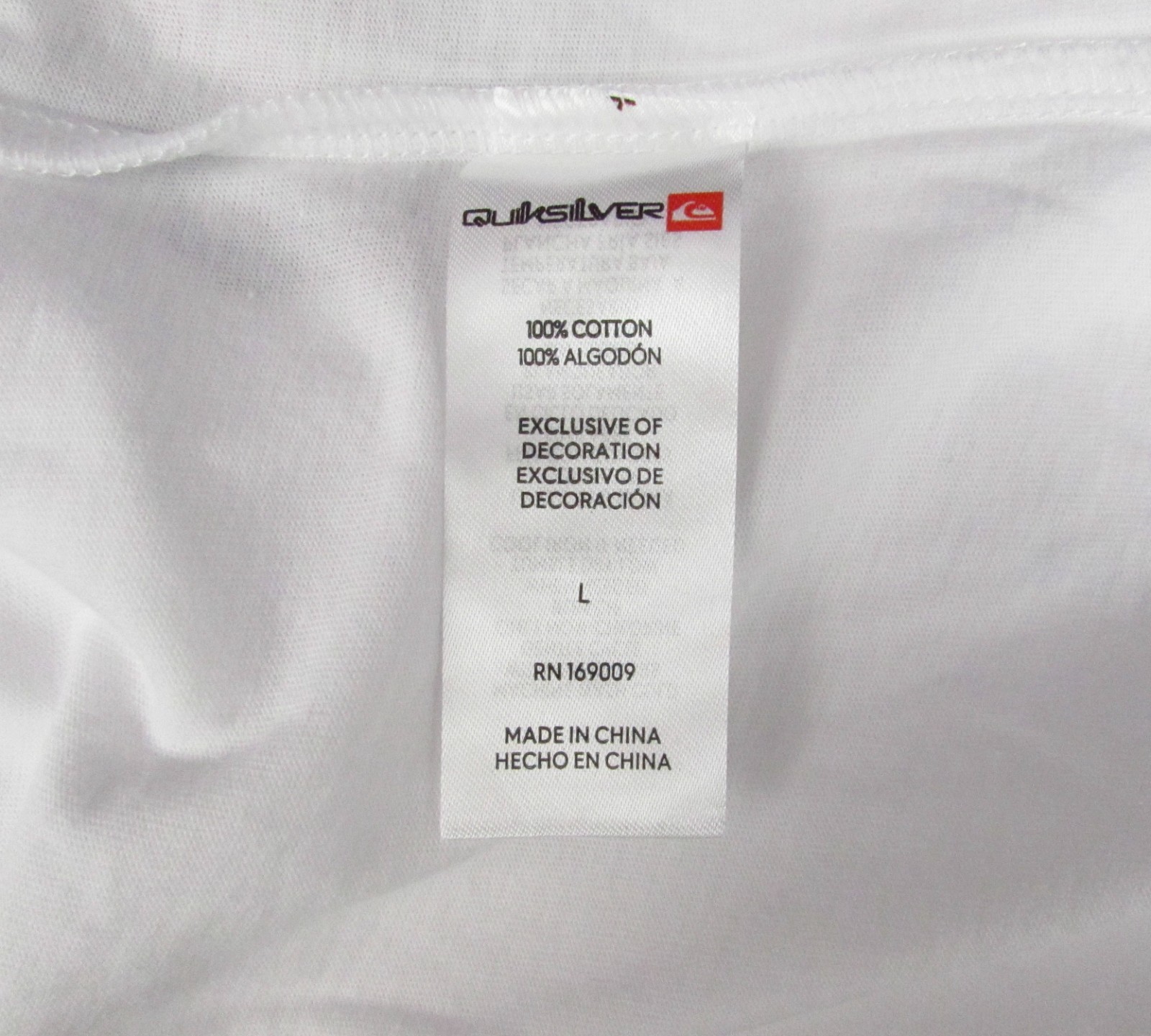 Quiksilver Men's Large T-Shirt White Cotton Dragon Graphic QS002072Y NWT. gallery