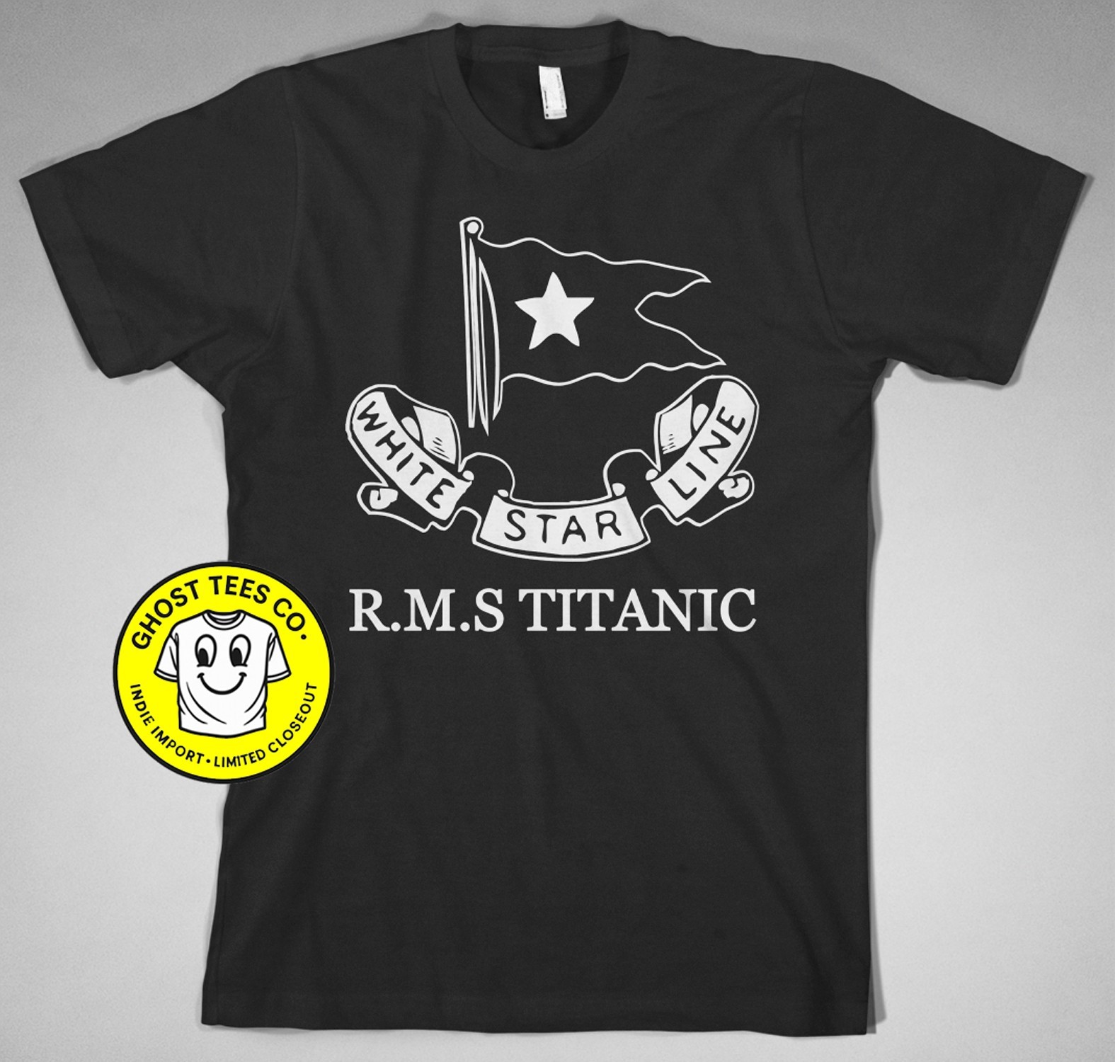 White Star Line Titanic T Shirt rms liner boat iceberg sinking lifeboat jack
