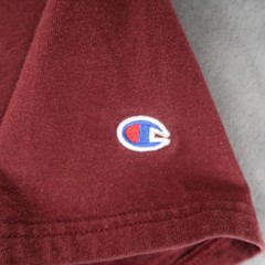 Champion Harvard Collegiate L Large Embroidered Burgundy T-Shirt University