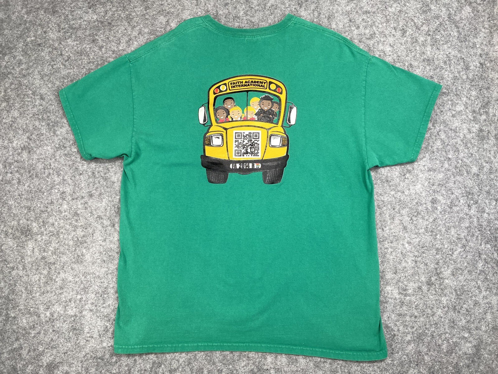 Faith Academy International T Shirt Adult Extra Large* Green Ghana Bus 2014 gallery
