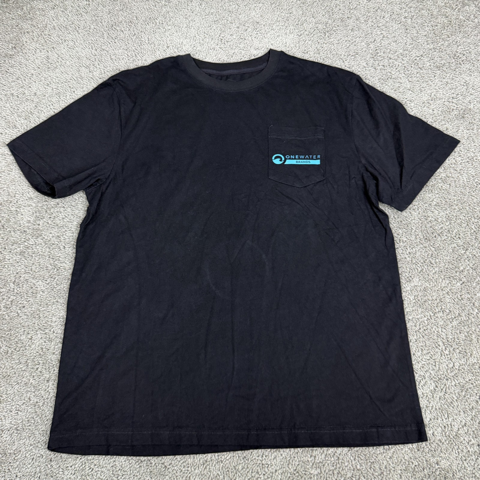 OneWater Brands Shirt Mens Large Black Lobster Dive Flag Pocket Graphic Tee gallery