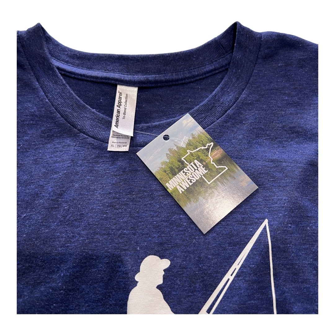 MN Apparel Blue Fishing/Fisherman T-Shirt Men's XL Casual Outdoor Comfort Gift gallery