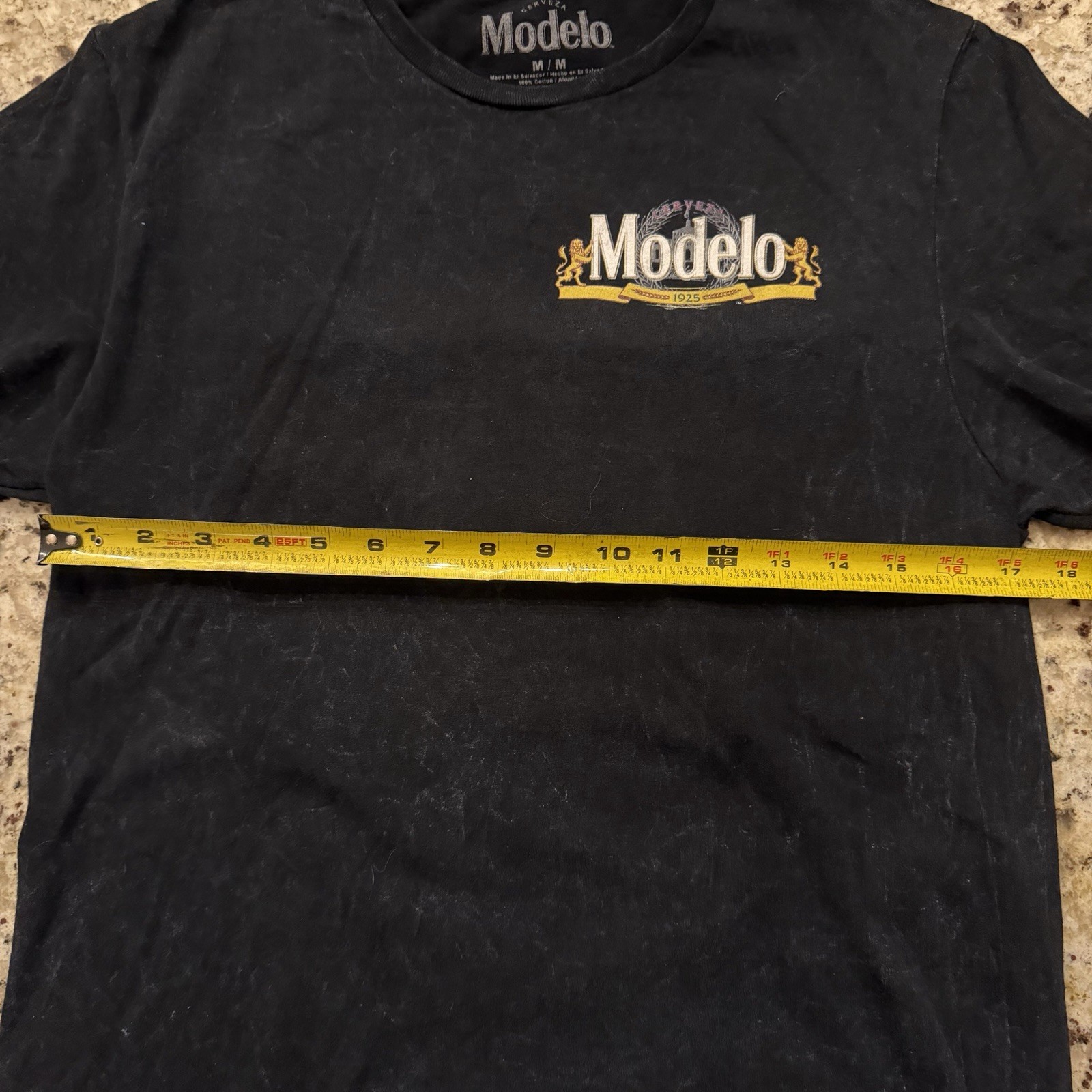 Modelo Cerveza Est 1925 Graphic T-Shirt Men’s Size M NWT Black with Grey Fleck gallery