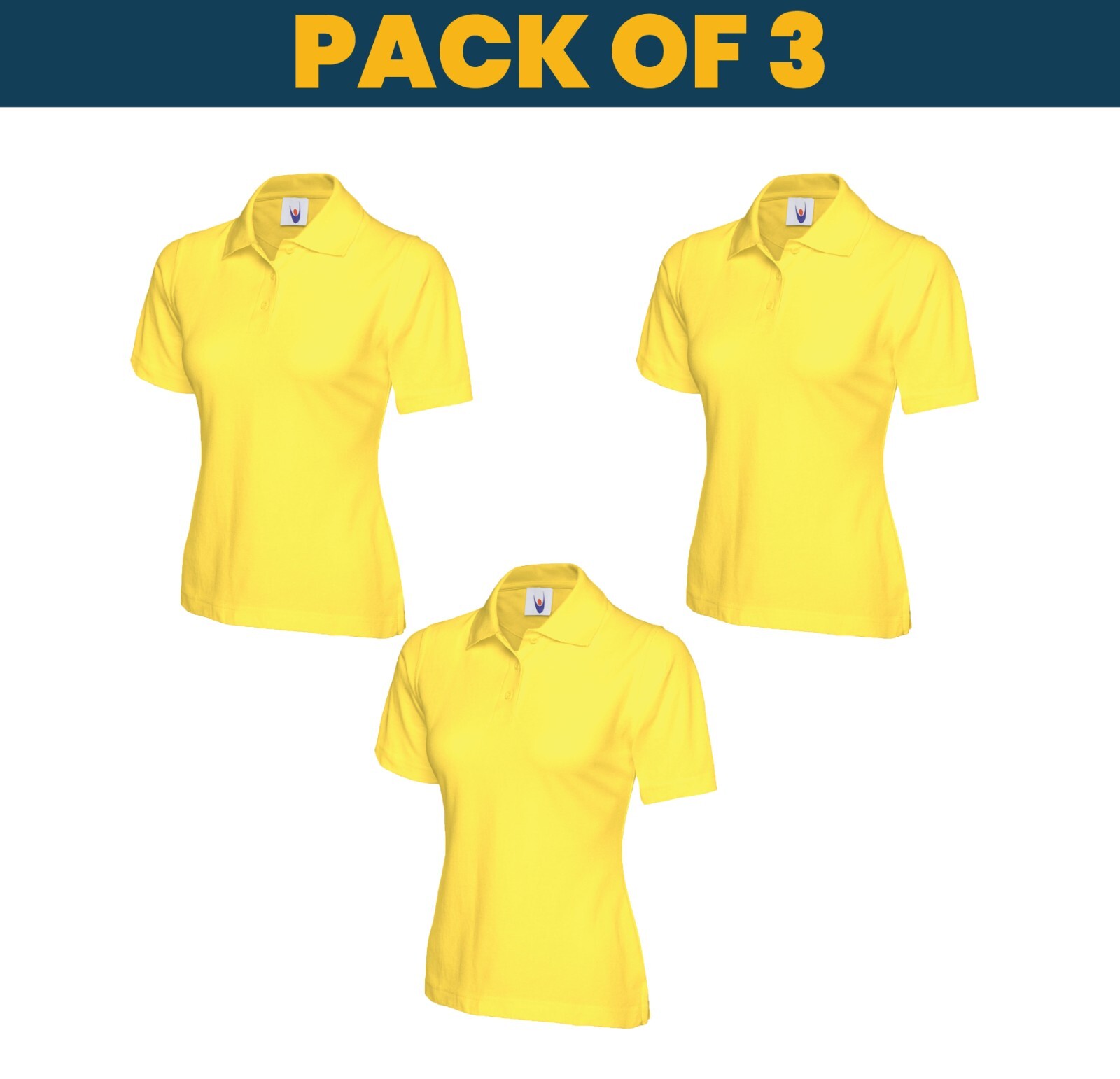 Pack of 3 & 5 Uneek Ladies Classic Polo shirt MULTI PACK workwear top UC106 gallery