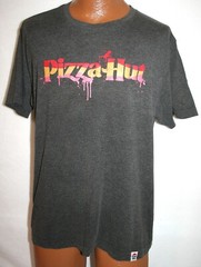 PIZZA HUT Splatter Logo Official CREW / EMPLOYEE Only T-SHIRT L Fast Food