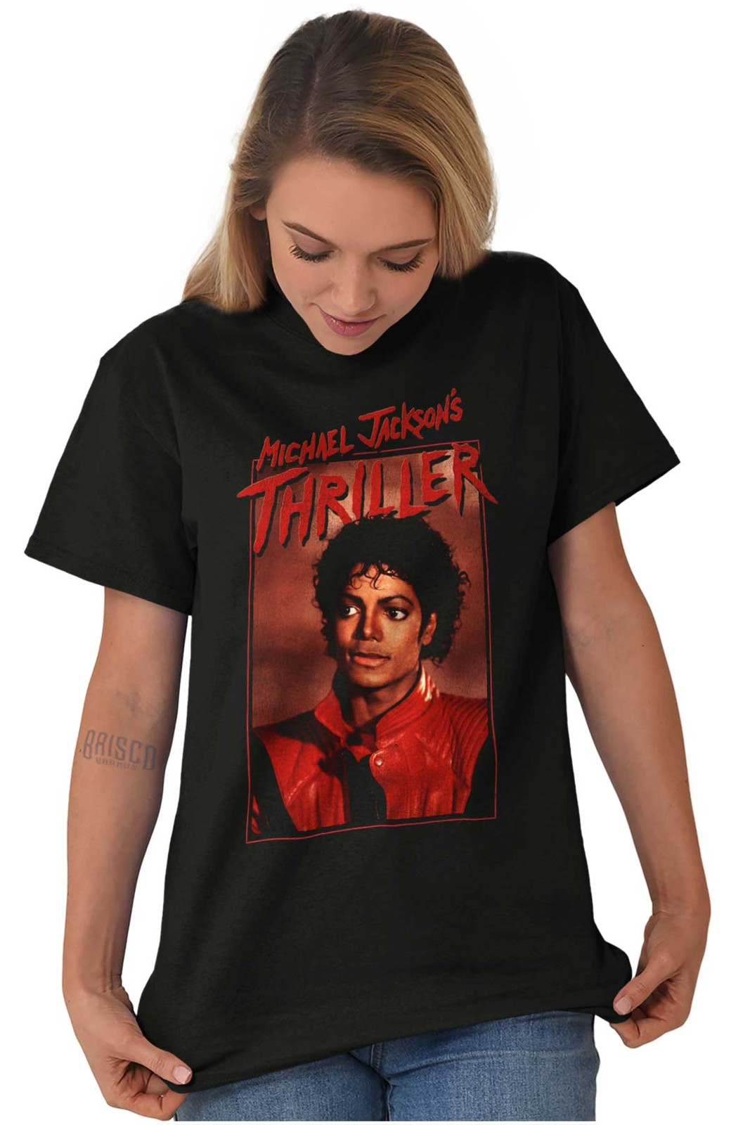 Michael Jackson Thriller King of Pop Star Womens or Mens Crewneck T Shirt Tee gallery